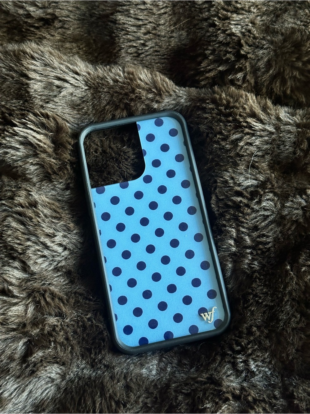 Wildflower Blue Polka Dot iPhone 14 Pro Max Case